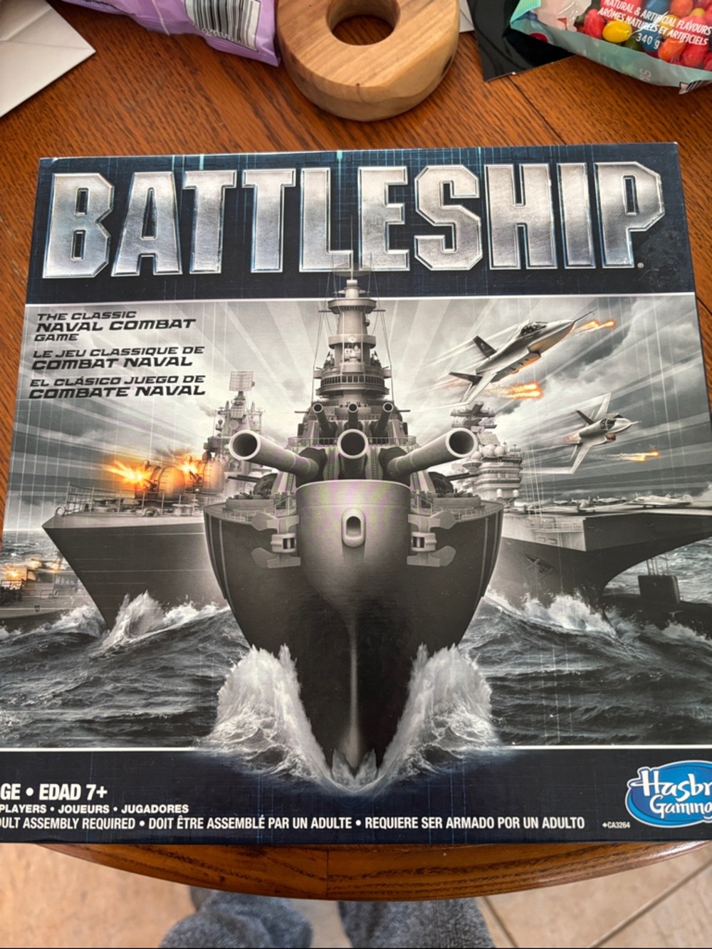 Battleship Board Game by Hasbro Gaming - Gray & Black Artwork